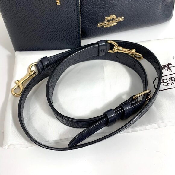 COACH Abby Duffle Leather Shoulder Crossbody Bag F31507 + Matching Wallet F16612 - Picture 2 of 16